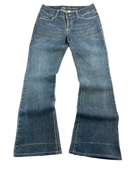 CAO Premium Low Rise Bootcut Jeans W28 Y2K McBling Miss Me Style