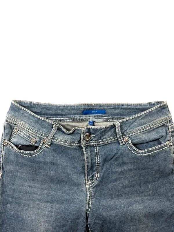 APT.9 Bootcut Jeans Damen W30 Y2K McBling Miss Me Style Japanstyle