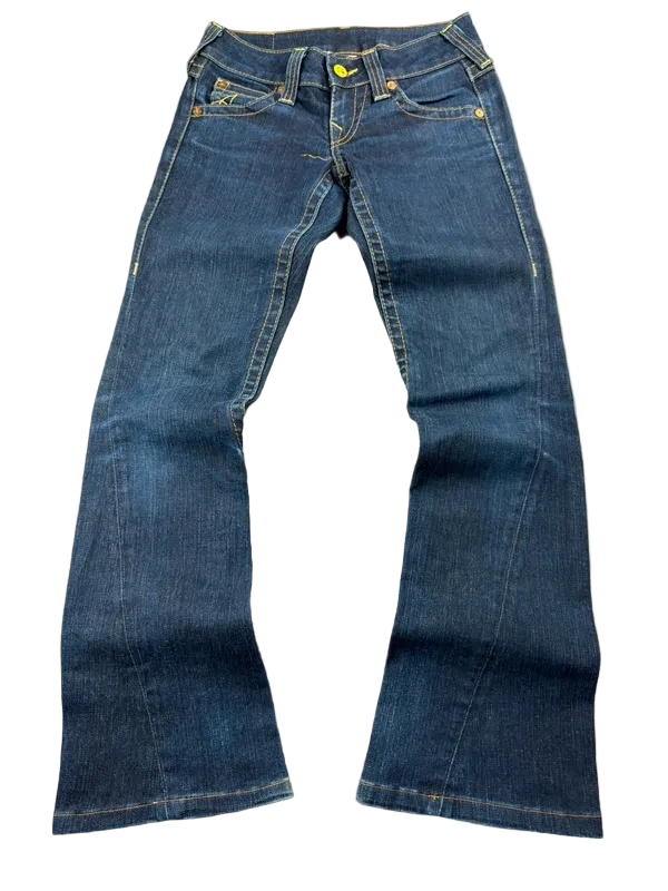 True Religion Low Rise Joey Bootcut W26/S Y2K McBling Vintage