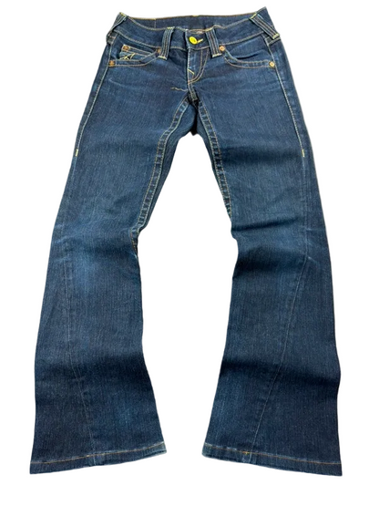 True Religion Low Rise Joey Bootcut W26/S Y2K McBling Vintage