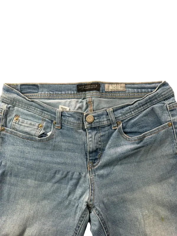 Maurices Low Rise Bootcut Jeans W31 M Y2K Miss Me Style Rock Revival McBling
