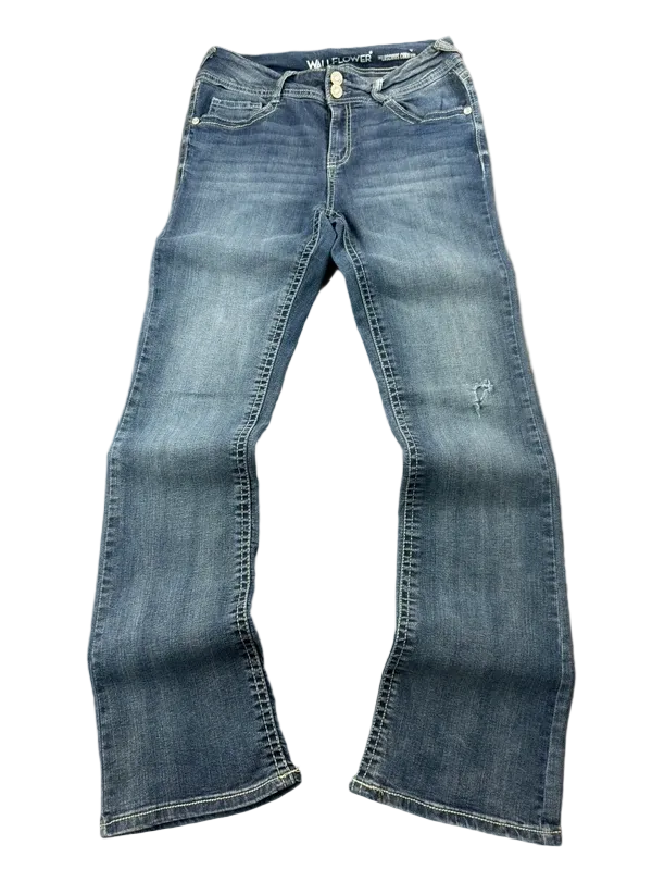 WallFlower Mid Rise Luscious Curvy Bootcut Jeans W27 Miss Me Style McBling Y2K Japan Style